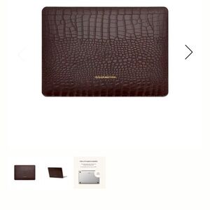 Heaven Mayhem Crocodile Embossed Laptop Case